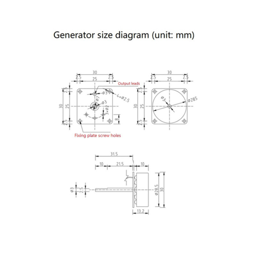 Wind Power Hand Cranked Generator Motor Three Phase 2