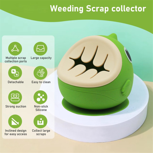 Suctioned Vinyl Weeding Scrap Collector,Weeding Vinyl Tool,Green 1