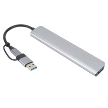 Hub USB Type-C in alluminio 1 USB 3.0 4 USB 2.0 2 Type-C