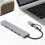 Hub USB Type-C in alluminio 1 USB 3.0 4 USB 2.0 2 Type-C 5