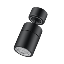 Rotary Splashback Tap Nozzle Bubbler Kitchen Sink Faucet Black B
