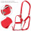 6mm Thick Red Adjustable Horse Bridle Control Halter Riding Accessories 9