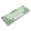 Blue Switch 61-Key 60% RGB Mechanical Keyboard, 3000mAh, White 6