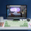 Blue Switch 61-Key 60% RGB Mechanical Keyboard, 3000mAh, White 4