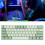 Blue Switch 61-Key 60% RGB Mechanical Keyboard, 3000mAh, White 1