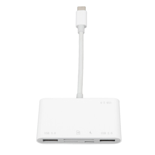 Lector de tarjetas USB-C 6 en 1, Plug & Play, cable de 9 cm 1