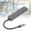 Dock USB-C 6-in-1 con 4K a 30 fps, 87 W PD, 11 cm 3