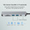 Dock USB-C 6-in-1 con 4K a 30 fps, 87 W PD, 11 cm 14