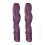 2 pezzi di parrucche per bambole, 25 cm, Ricci Romani, Viola 13