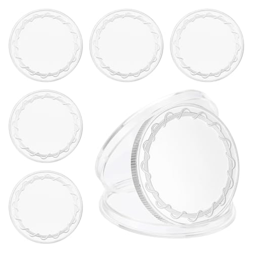6pcs Blank Coins for Engraving, 40mm Coin Blanks Silver