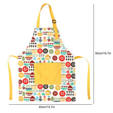 Adjustable Pocket Apron for Kids - Soft Cotton Fabric Fashion Style