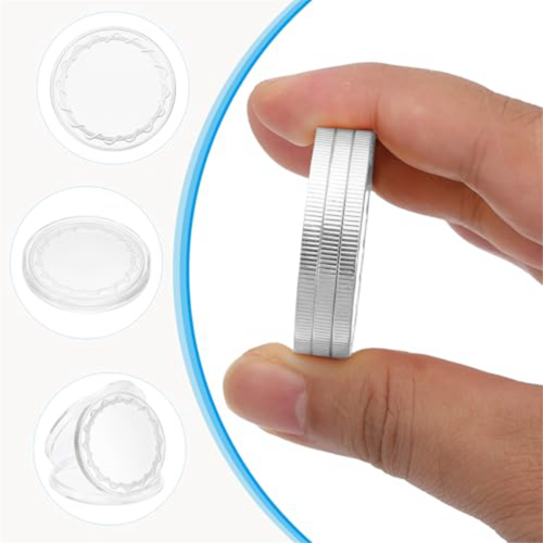 6pcs Blank Coins for Engraving, 40mm Coin Blanks Silver 2