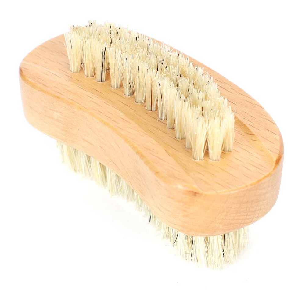 Exfoliating Nail Brush with Natural Bristles and Beech Wood Handle