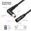XLR-Kabel 3-Pin, 1 m, gerader männlicher Stecker zu 90-Weiblich 5
