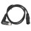XLR-Kabel 3-Pin, 1 m, gerader männlicher Stecker zu 90-Weiblich 12
