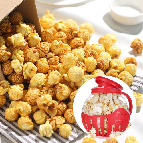 Popcorn Maker Microwave Snack Popcorn Air Poppers,Pink 1
