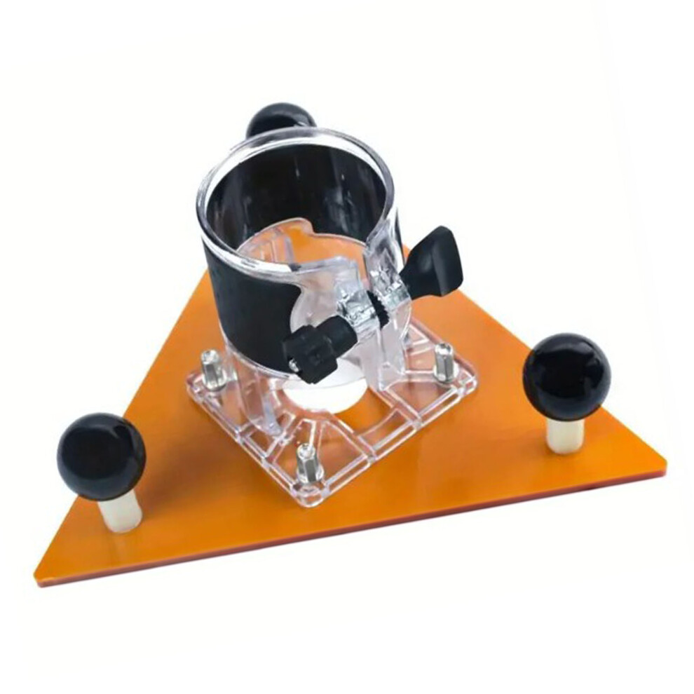 Versatile Triangular Router Plate For 65Mm Trimmers Enhances Precision 8471334545901
