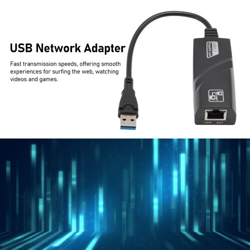 Adaptateur Ethernet gigabit USB 3.0 10/100/1000 Mbps 2