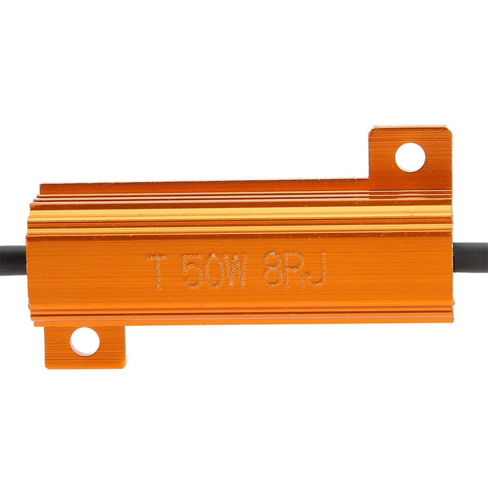 2Pcs 50W 8Î© Wirewound Load Resistors For Led Blinkers & Headlights 8111334550443