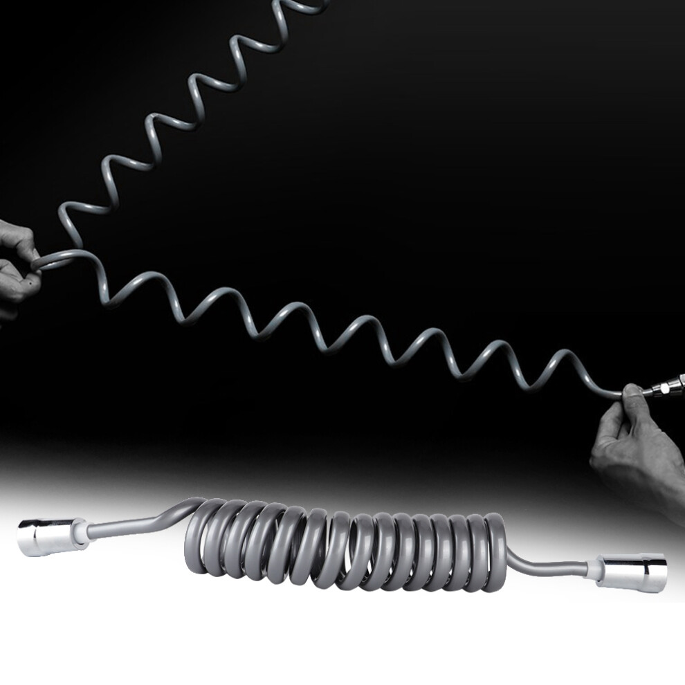 Flexible Stainless Steel Shower Hose G1/2" 0.5-2.0M Bathroom Bidet Spray Gray 4661334550638