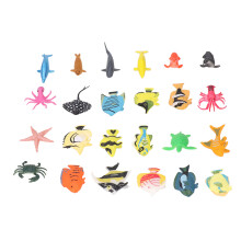 Set di 12 pezzi di figure di pesci tropicali in PVC