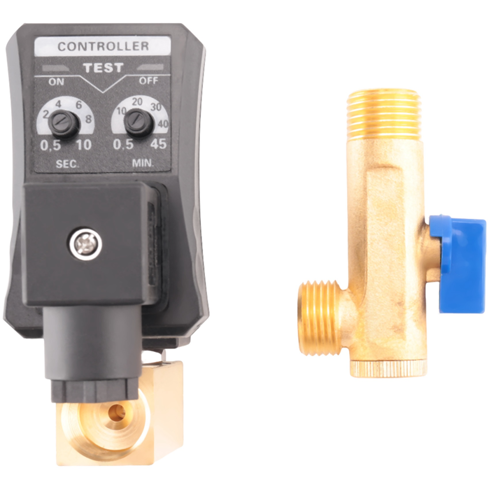 G1/2 230V Timed Drain Valve For Air Compressor Condensate Management 4713779653532