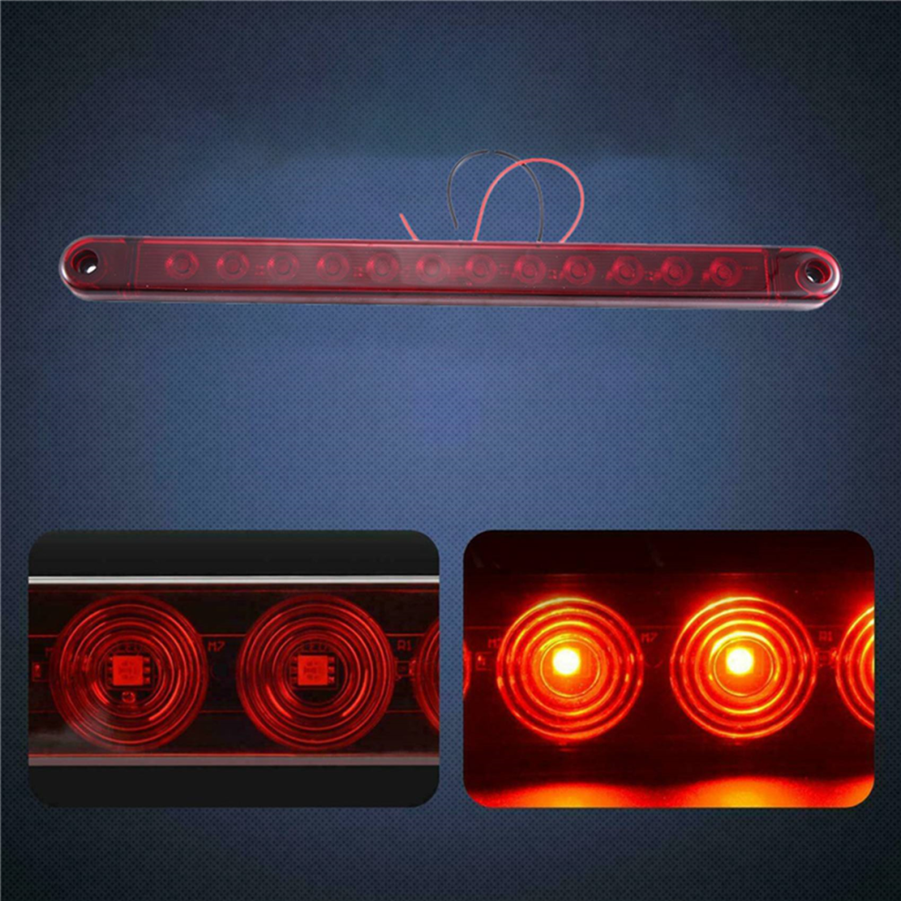12Led Stop Tail 12V Brake Lamp Bar Truck Trailer Lorry Bus Light 4713779666082