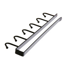 6 ganci per tazze Espositore in ferro nero 26 x 6,5 cm