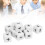 Math Teaching Dice Set 20pcs Classroom Learning Tools Educational White Dice 13
