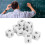 Math Teaching Dice Set 20pcs Classroom Learning Tools Educational White Dice 15
