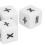 Math Teaching Dice Set 20pcs Classroom Learning Tools Educational White Dice 8
