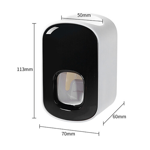 Exprimidor automático de pasta de dientes para pared negro 1