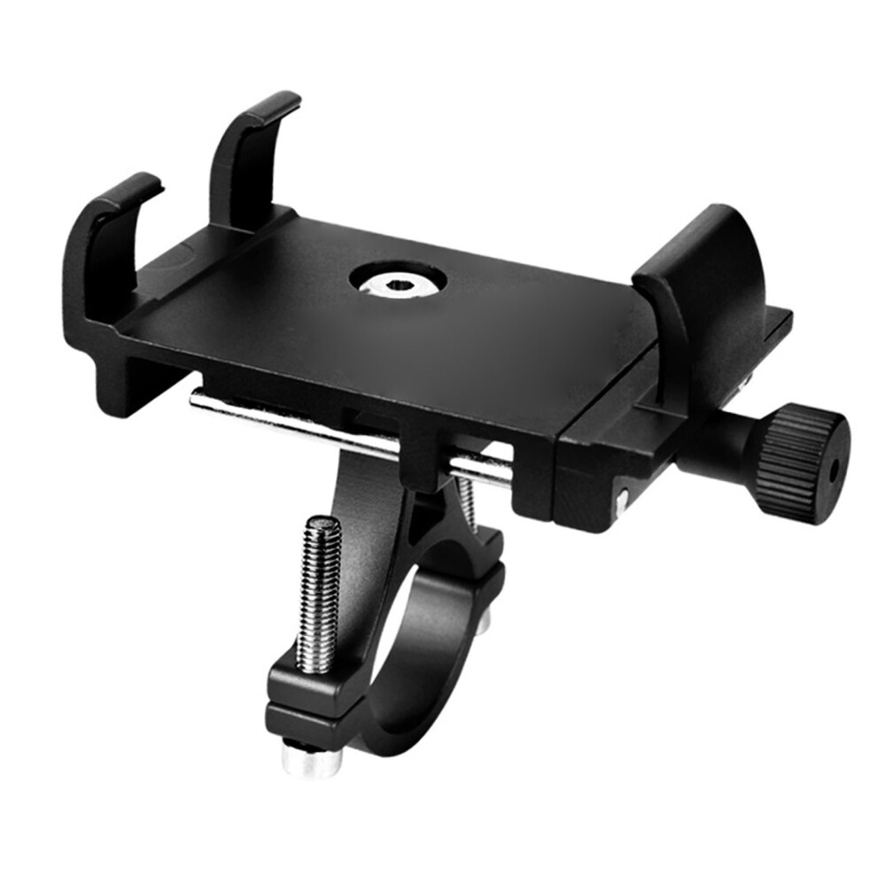 Aluminum Alloy Cycling Phone Holder For Handlebar, 9X4.5x6.5cm Black 8331334555433