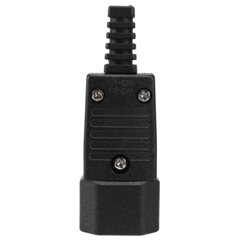 Black Iec-320 C14 Male Plug Ac Power Inlet Socket Connector 250V 10A 4713779676845