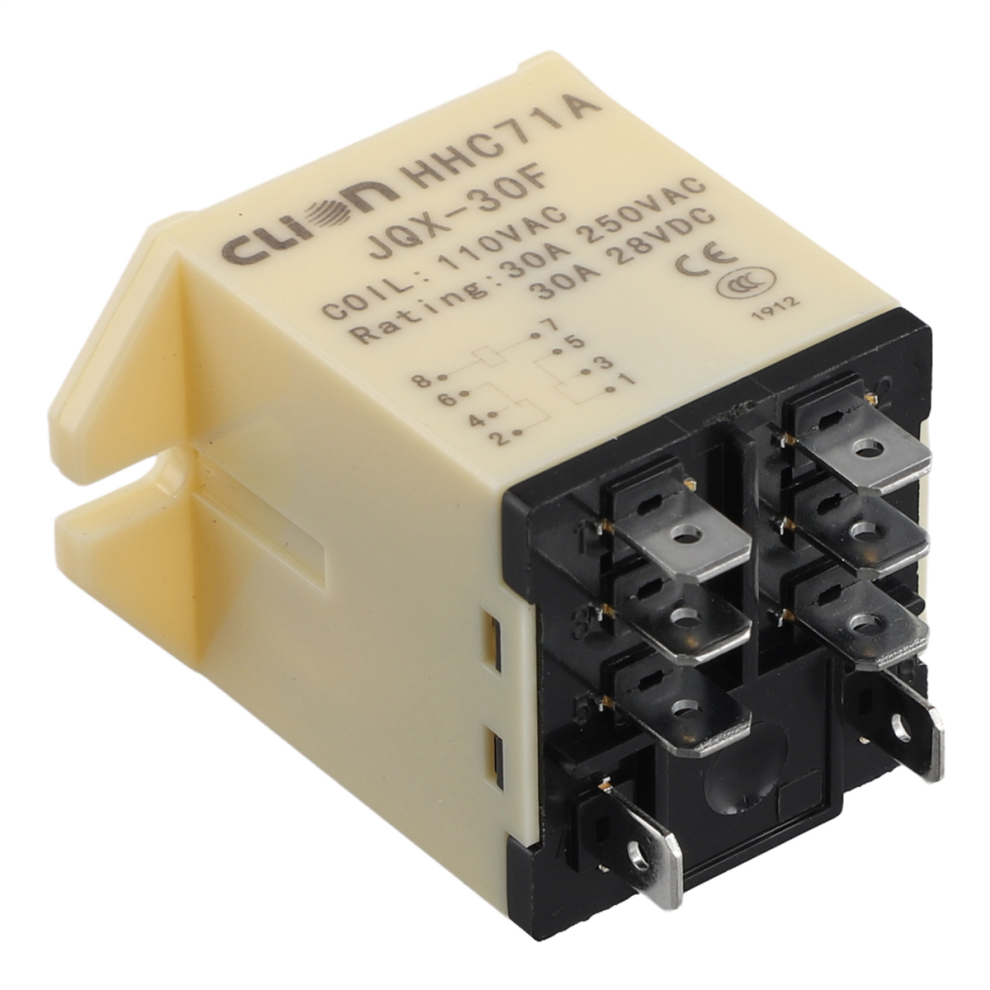 1Pcs Hhc71a Jqx-30F 110Vac For Relay Dpdt 110Vac 30A 8Pins 4713779675626