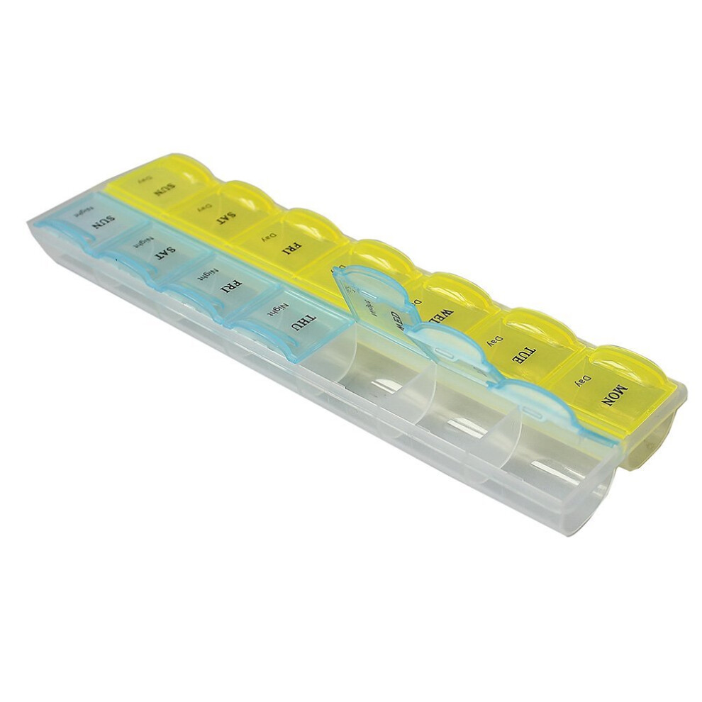 7 Day Weekly Tablet Pill Medicine Storage Organizer Container Case
