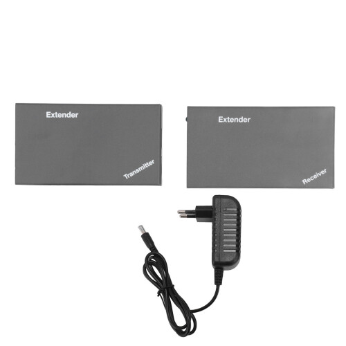 Extensor de vídeo HD 196.9ft 60m aluminio negro 1