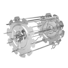 Set de brochettes de rôtisserie Acier inoxydable 420 g 25,5 x 14 cm
