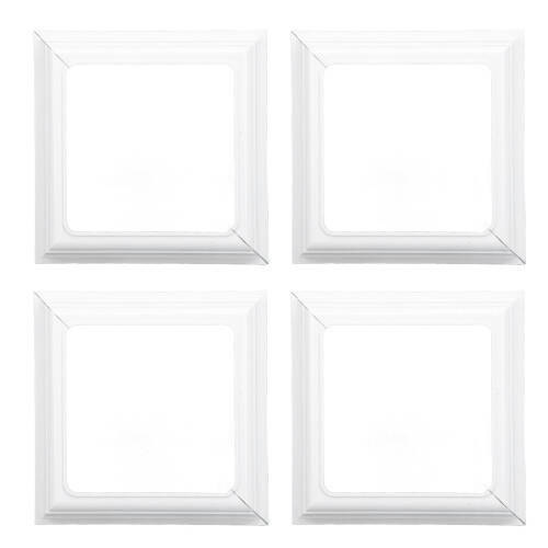 4 piezas de falda de vinilo para poste, tipo split, 4x4in/5.9in 2