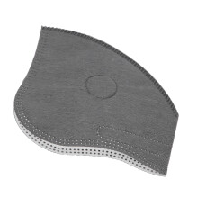 High-Quality Carbon Filters for Face Guard 20pcs 4.7x3.9in Gray