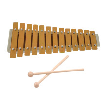 Xylophone à 13 notes 34x14x4 cm bois naturel 2 maillets