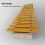 Xylophone à 13 notes 34x14x4 cm bois naturel 2 maillets 4