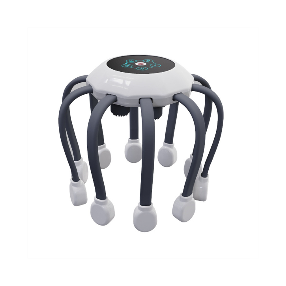 Electric Head Massager Octopus Scalp 5 Modes 14 Vibrating Contacts
