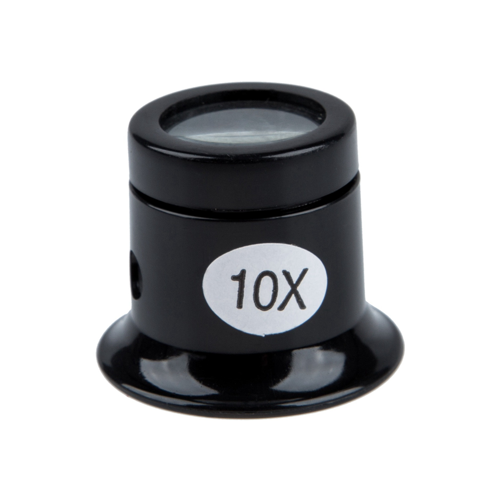 Watch Eyes Loupe 10X Jeweller Optical Glass Magnifier Magnifying Len Tool