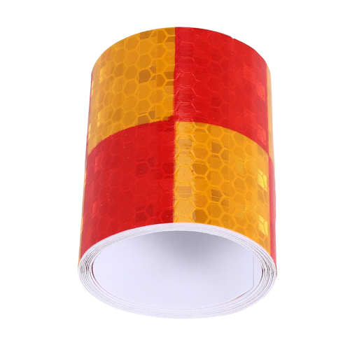 1M Reflective Safety Warning Conspicuity Tape Sticker, Red+yellow 2