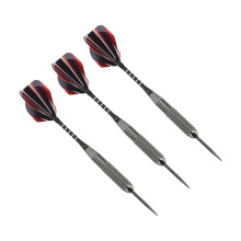 3 Stück Metalspitzen-Dart-Set für Dartboard, Eisen-Aluminium, professionelle Darts mit Schäften, Barrel, Aufbewahrungsbox, für Teenager und