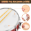 6pcs/set Snare Drum Mute Muffler Percussion Accessories(Transparent) 7