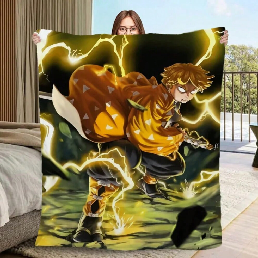 (6, 150x100CM40x60inch) Throw Blanket for Sofa Luxury Throw Blankets Characters D-Demon Slayer Fluffy Plaid Large Blanket King Size Cobija Home Interi-image-OPC-PJCZPW8-NEW