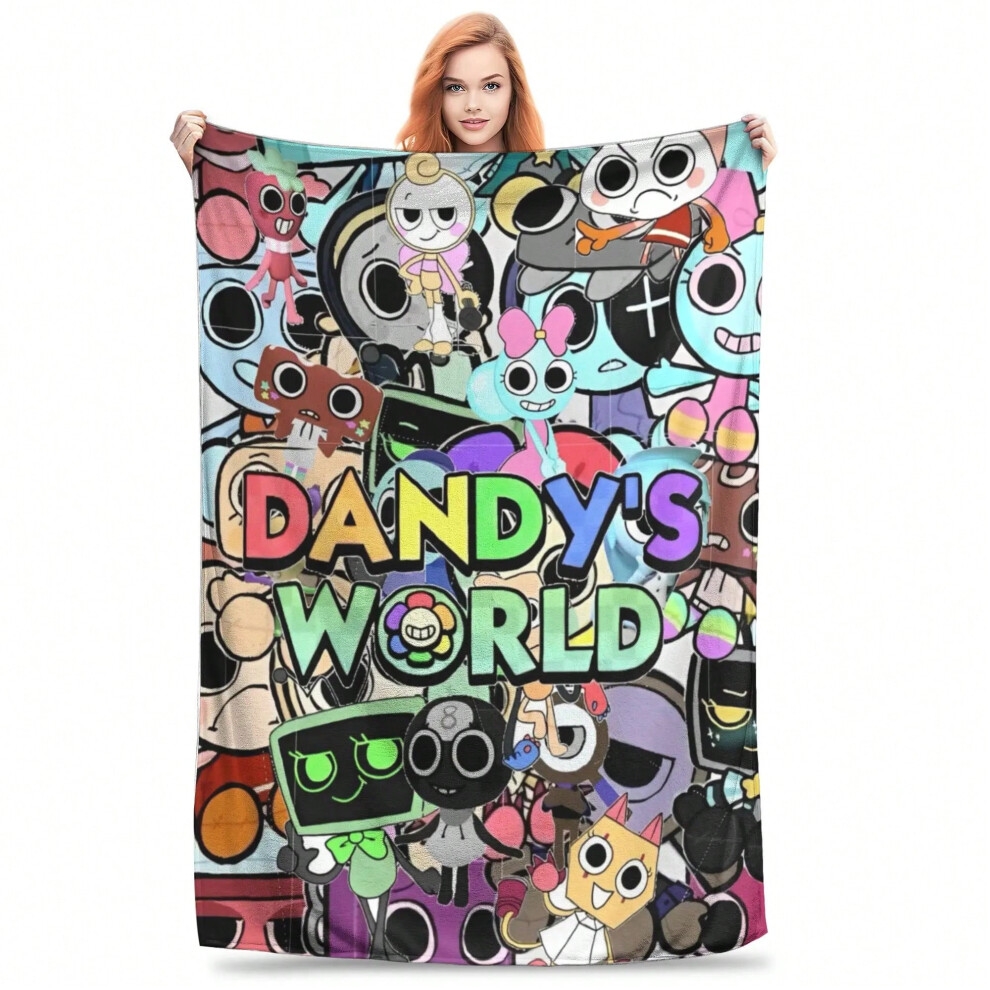 (10, 200x150cm 80x60in) Dandy's World Blanket  Flannel Funny Warm Throw Blankets for Home Summer-image-OPC-PJCZQCS-NEW