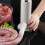 Riempitrice per salsicce verticale manuale 22,59,5 cm argento 11